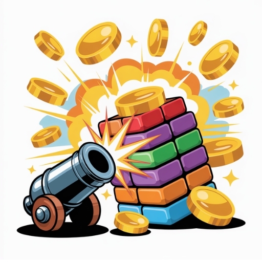 金币大冲锋 - 挑战你的指尖连锁反应！