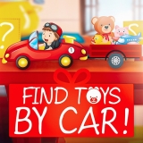 用車子尋找玩具
