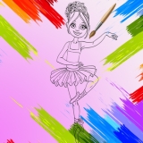Раскраска Маленькие Балерины (Little Ballerinas Coloring)