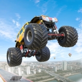 ¡Carrera de Monster Trucks en Mega Ramp!