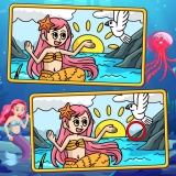 Найди отличия: Русалки — Mermaids Spot The Differences
