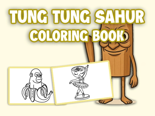 Раскраска Tung Tung Sahur